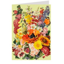Mixed Flowers Beautiful Floral Card ~ England